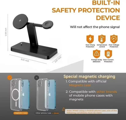 Sleek 4-in-1 Fast Charge Stand™