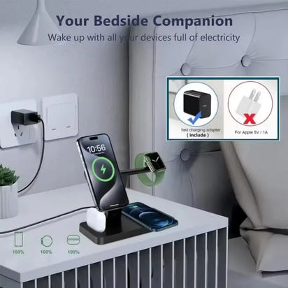 Sleek 4-in-1 Fast Charge Stand™